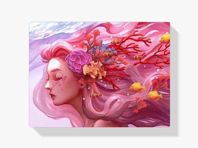 Diamond Painting Fantasiemeisje met Vlinders – volledig ontwerp