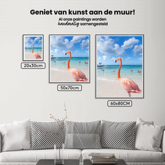 Diamond Painting Flamingo's op het strand - SEOS Shop ®