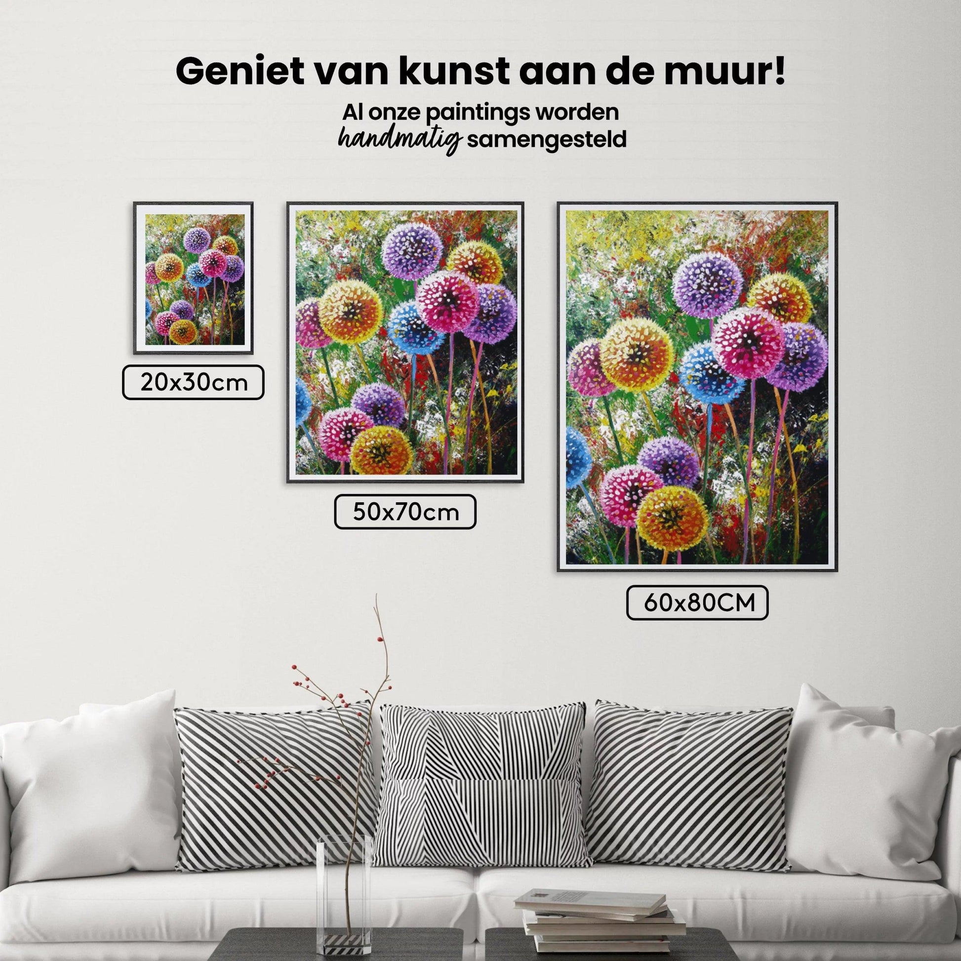 Diamond Painting Gekleurde Paardenbloemen - SEOS Shop ®
