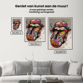 Diamond Painting Gekleurde Tong - SEOS Shop ®