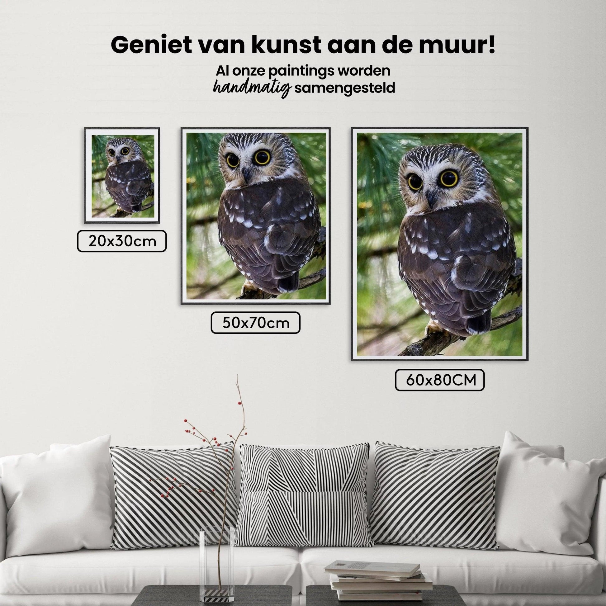 Diamond Painting Gele Ogen Uil - SEOS Shop ®