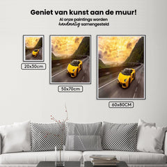 Diamond Painting Gele Sportwagen 30x40 cm - SEOS Shop ®