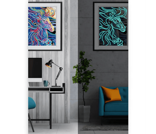 Diamond Painting Glow in the Dark - Paard - SEOS Shop ®