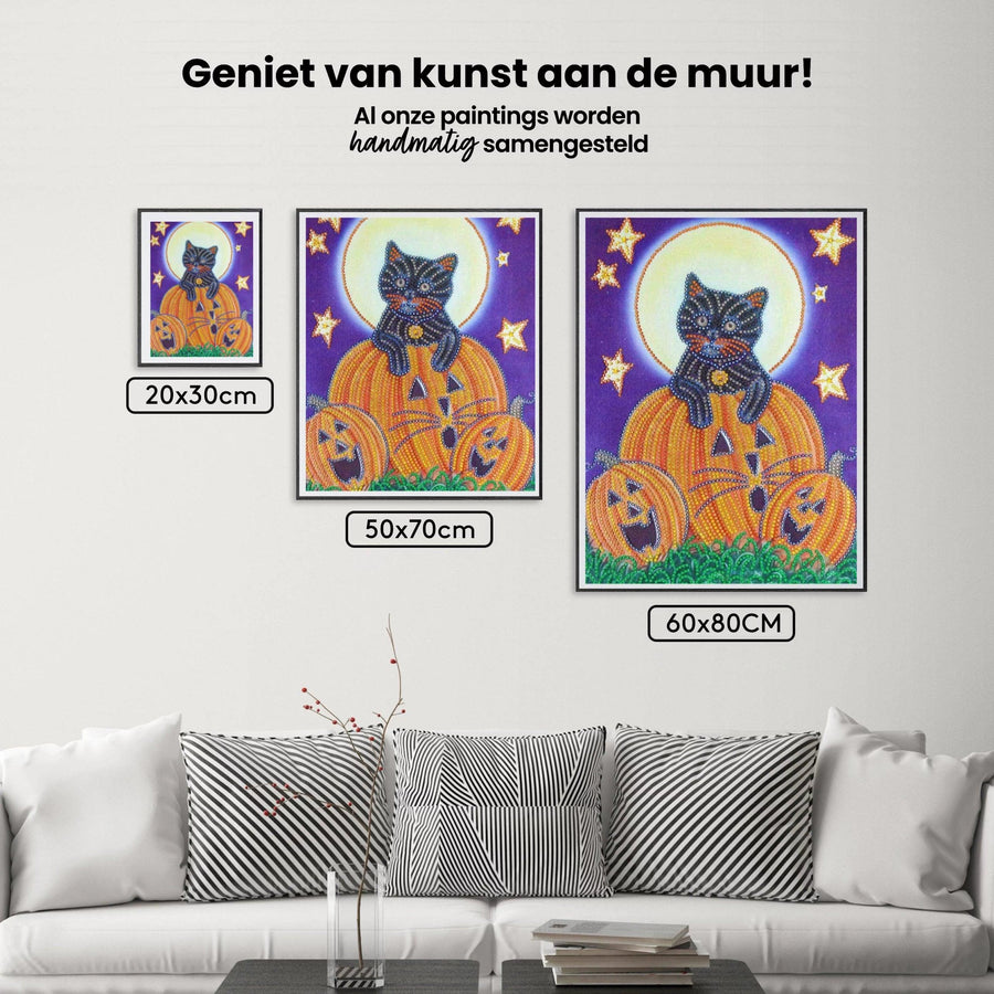 Diamond Painting Griezelige Pompoen Man - SEOS Shop ®