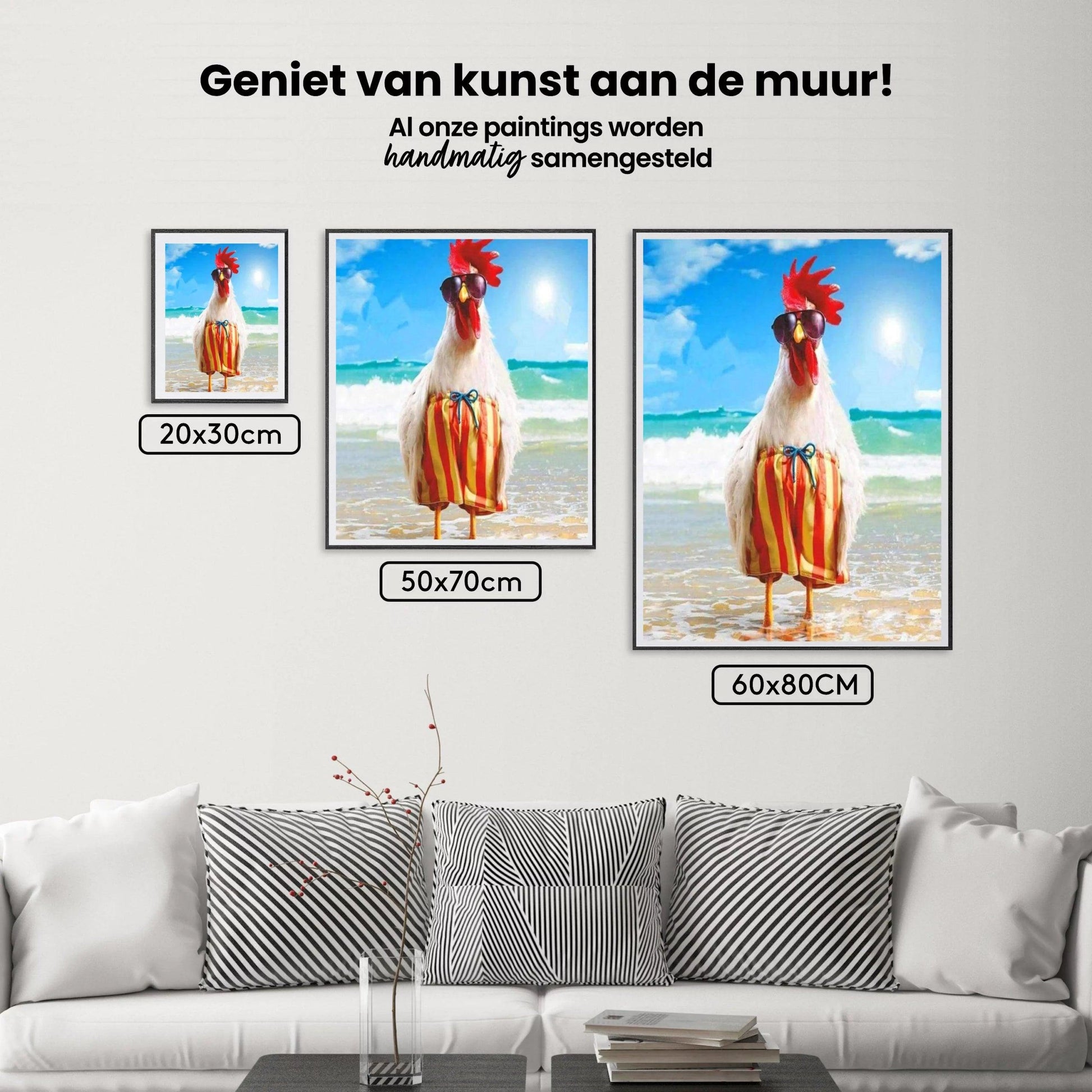 Diamond Painting Haan op vakantie - SEOS Shop ®