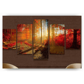 Diamond Painting Herfst zonnestralen 5 luik - SEOS Shop ®