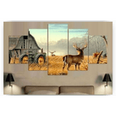Diamond Painting Herten in de wei 5 luik - SEOS Shop ®