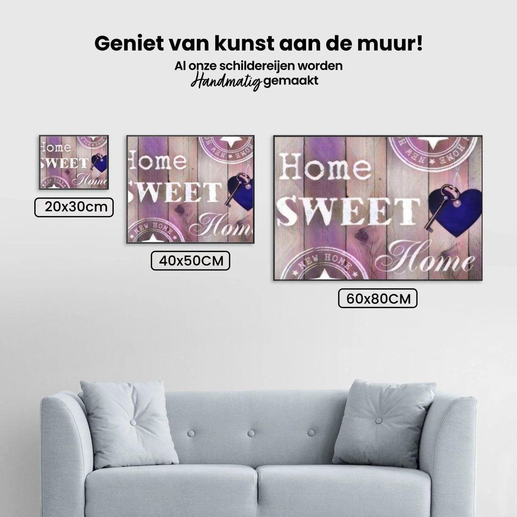 Diamond Painting Home Sweet Home Licht Roze – SEOS Shop ®