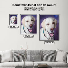 Diamond Painting Hond met knipoog - SEOS Shop ®