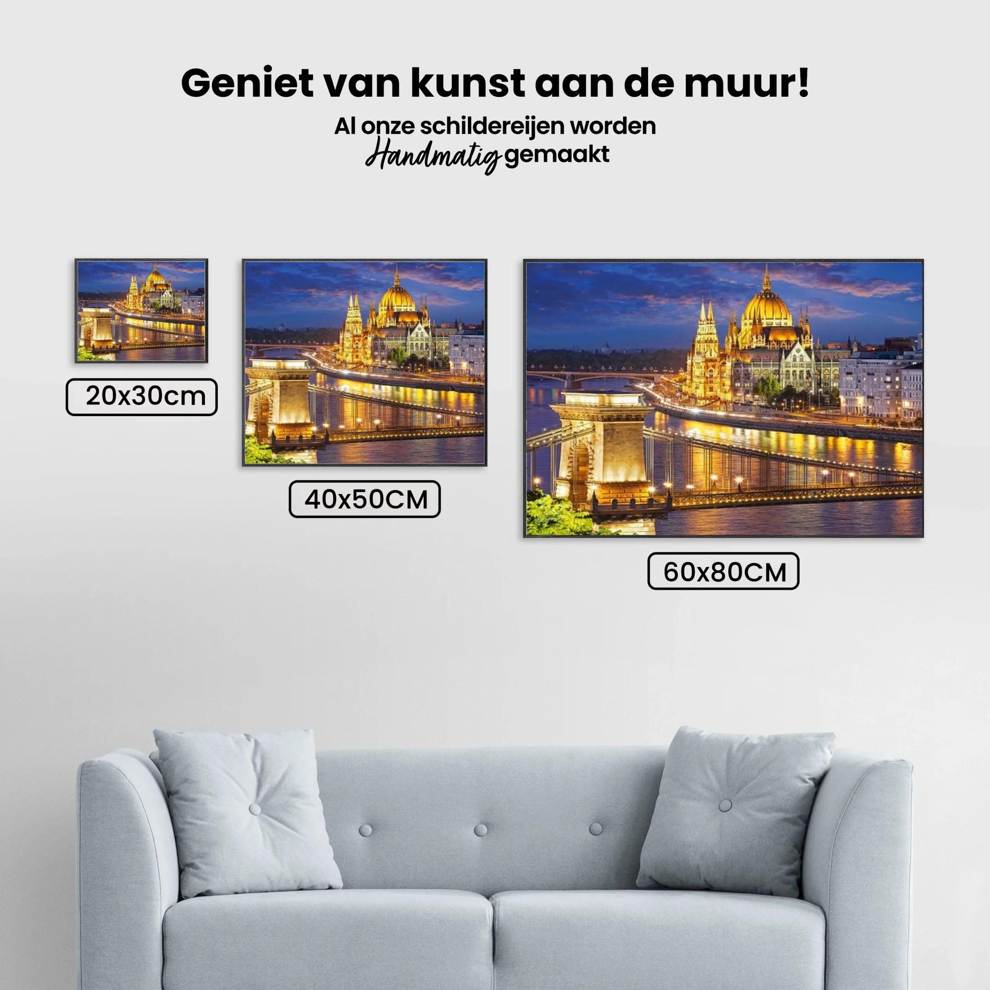 Diamond Painting Hongarije Stads Nacht - SEOS Shop ®
