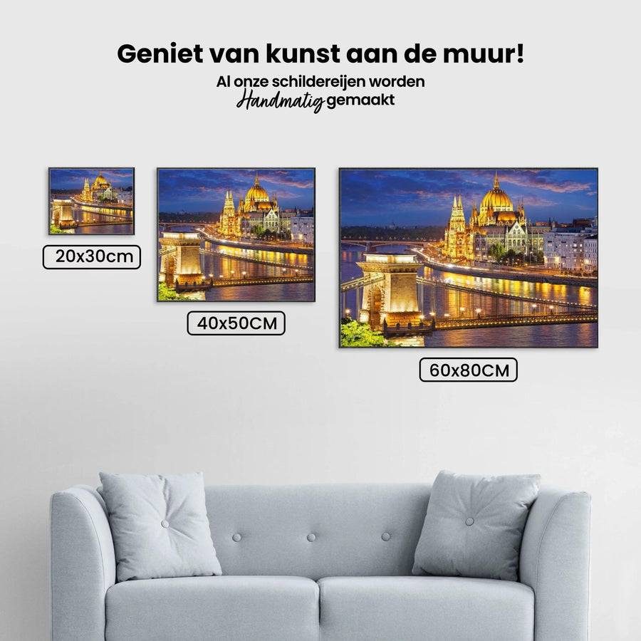 Diamond Painting Hongarije Stads Nacht - SEOS Shop ®