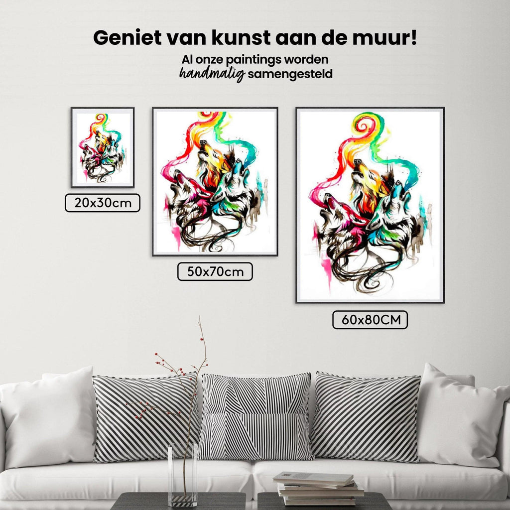 Diamond Painting Huilende Wolven – SEOS Shop ®