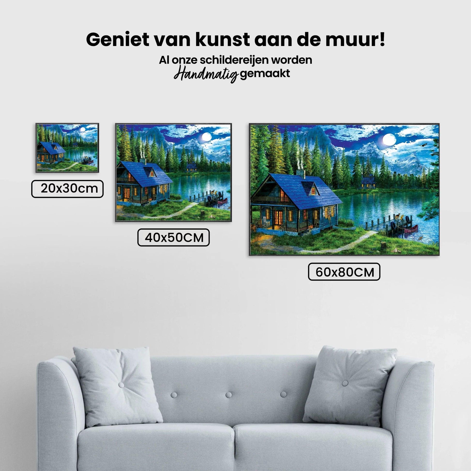 Diamond Painting Huis aan het meer - SEOS Shop ®