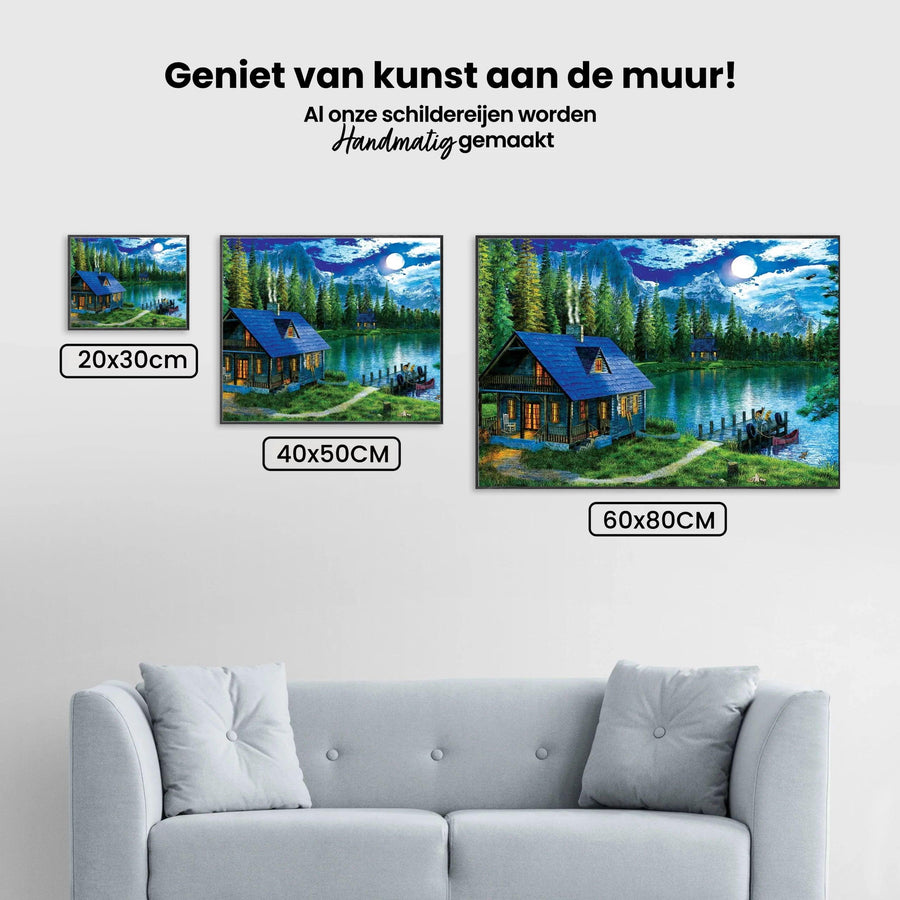 Diamond Painting Huis aan het meer - SEOS Shop ®