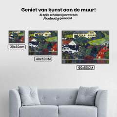 Diamond Painting Huizen bij Unterach aan de Attersee - SEOS Shop ®