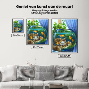 Diamond Painting Kat Met Vis - SEOS Shop ®