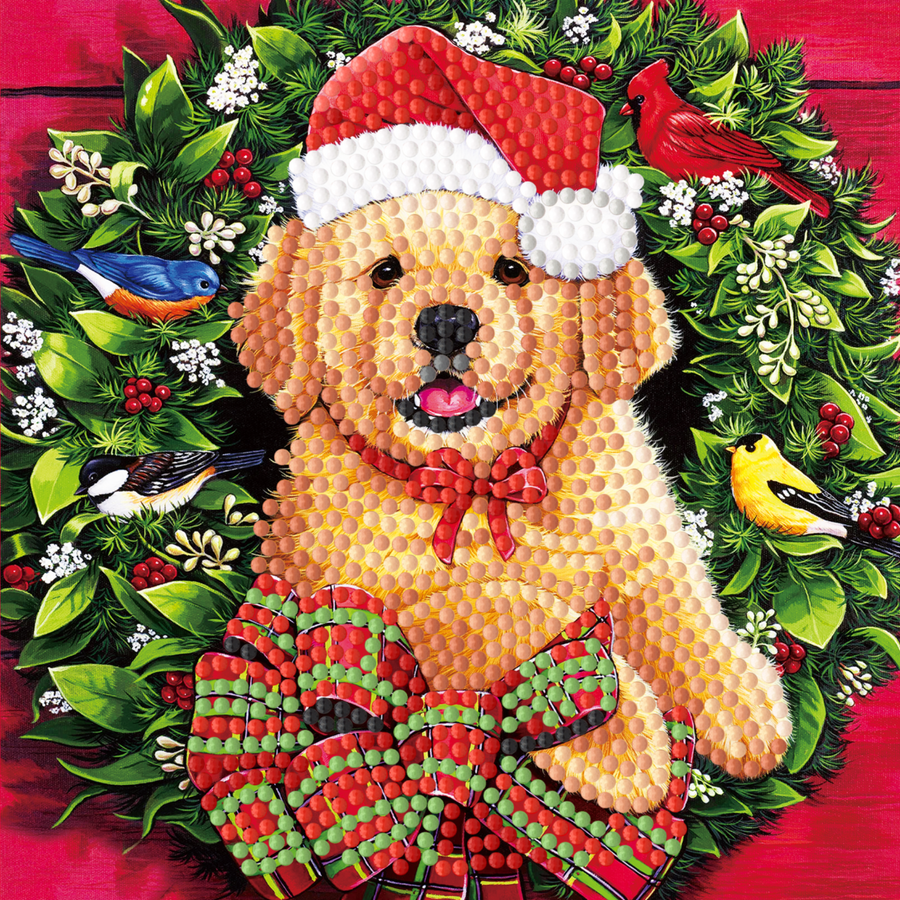 Diamond Painting Kerstkaarten - Set van 8 stuks met o.a. kerstster, kabouters en kaars (Partial) vormen special Diamond Painting Kerstkaarten - Set van 8 stuks met o.a. kerstster, kabouters en kaars (Partial) vormen special