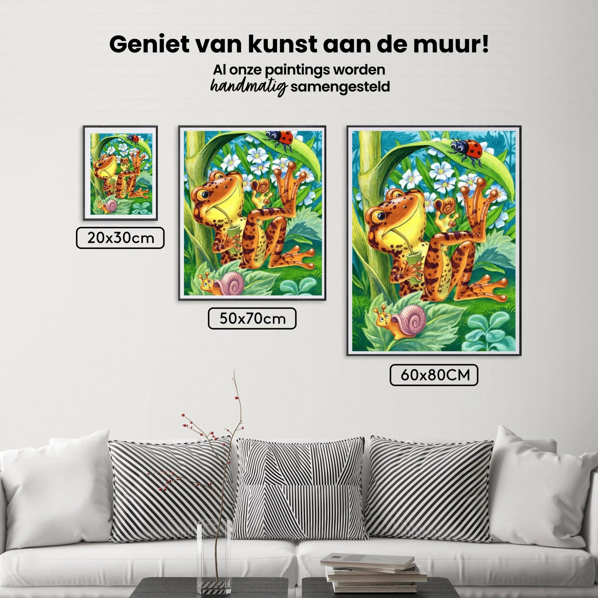 Diamond Painting Kikker met lieveheersbeestje - SEOS Shop ®