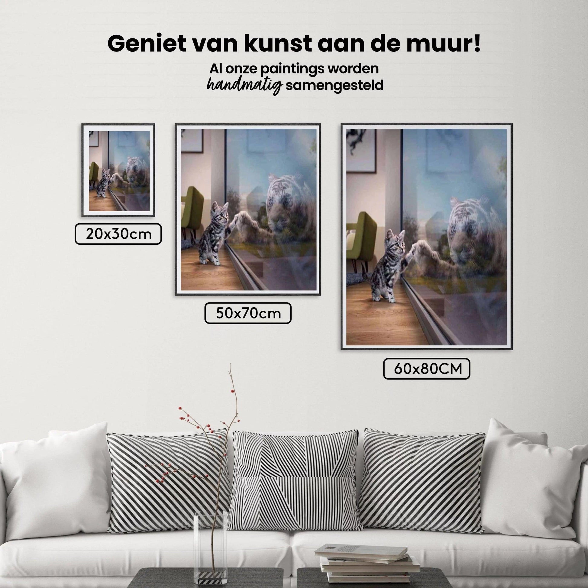 Diamond Painting Kitten met Tijger – SEOS Shop ®
