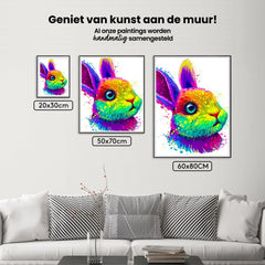 Diamond Painting Kleurrijk konijn - SEOS Shop ®