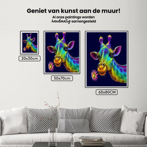 Diamond Painting Kleurrijke Giraffe - SEOS Shop ®