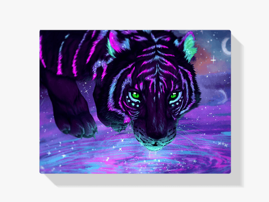 Diamond Painting Kleurrijke Tijger - SEOS Shop ®
