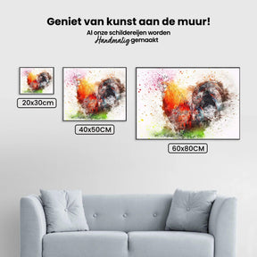 Diamond Painting Kleurrijke haan - SEOS Shop ®