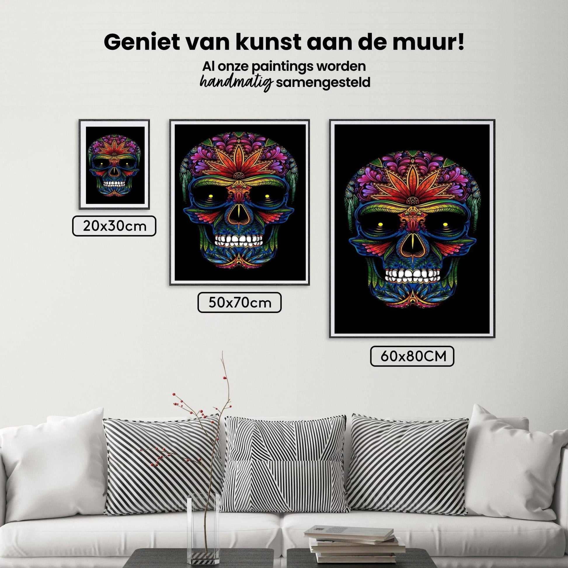Diamond Painting Kleurrijke schedel - SEOS Shop ®