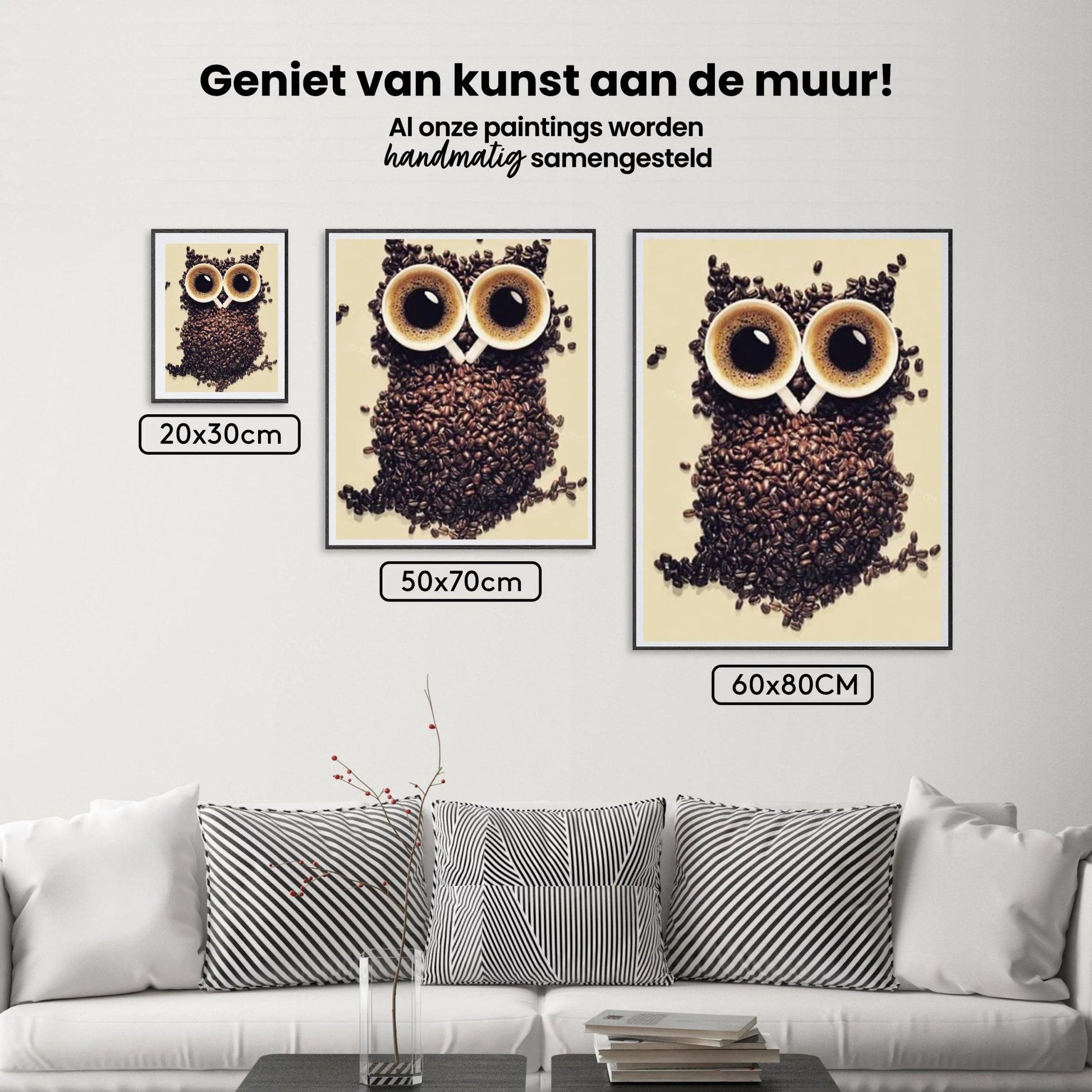 Diamond Painting Koffieboon Uil - SEOS Shop ®
