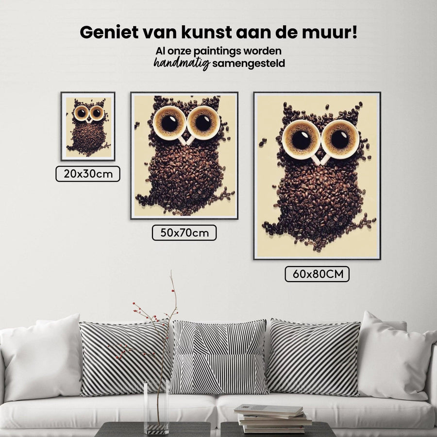 Diamond Painting Koffieboon Uil - SEOS Shop ®
