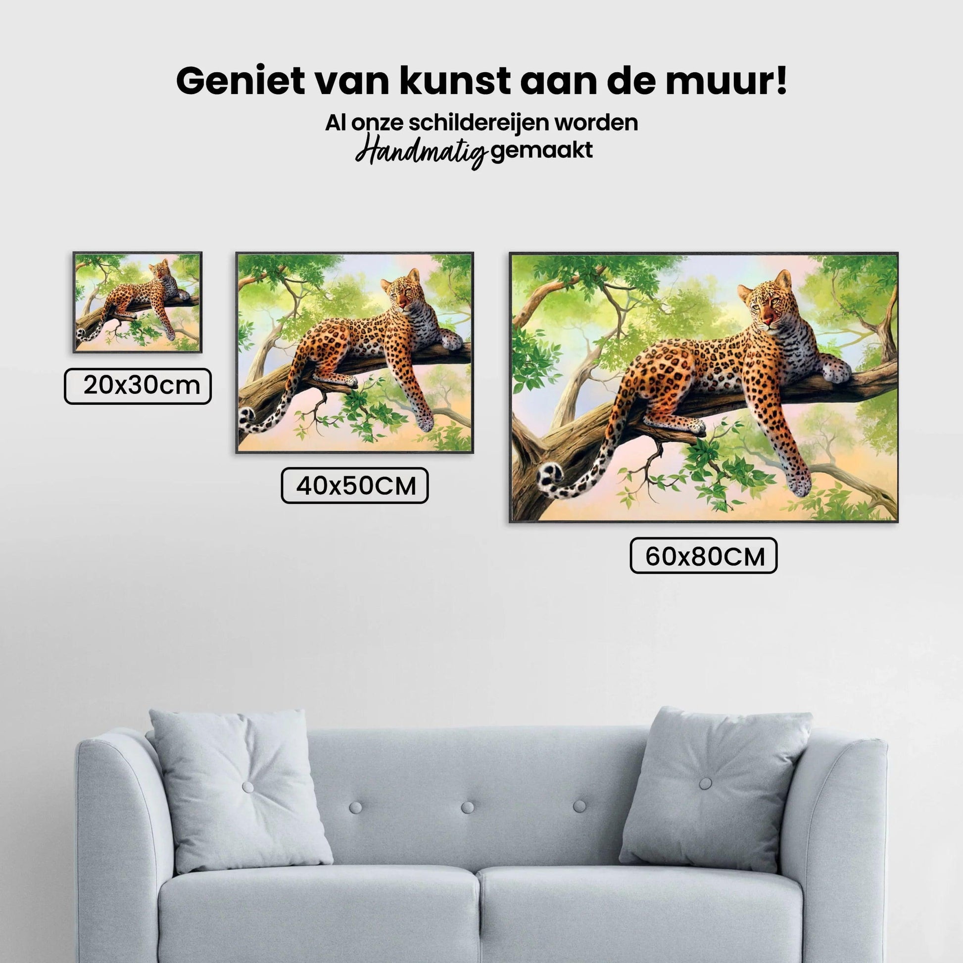 Diamond Painting Liggende luipaard - SEOS Shop ®