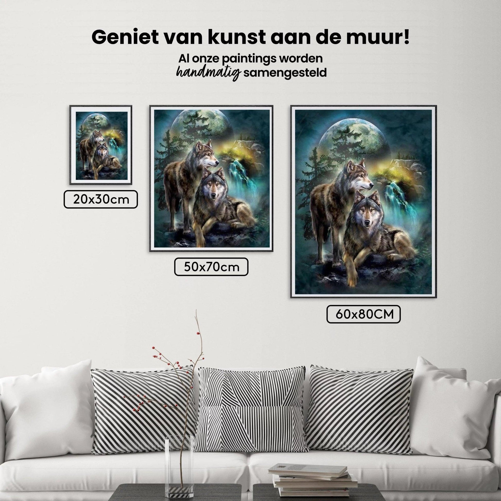 Diamond Painting Maan Wolven - SEOS Shop ®