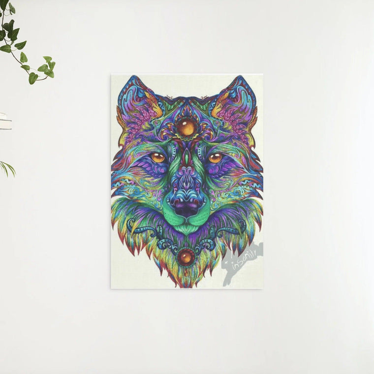 Diamond Painting Mandala Wolf – volledig mandala-ontwerp