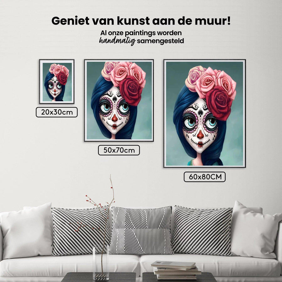 Diamond Painting Meisje Met Rozen - SEOS Shop ®