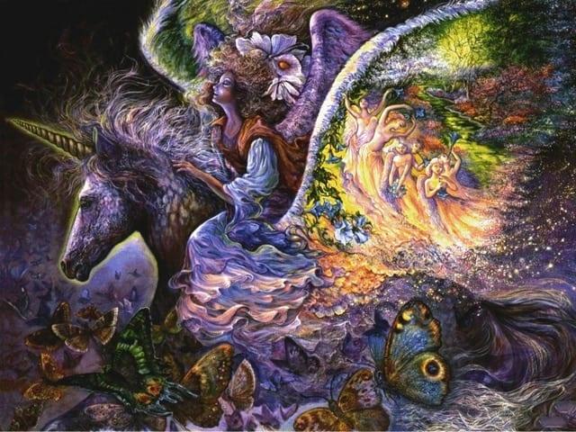 Diamond Painting Meisje in het fantasie paard - SEOS Shop ®
