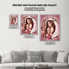Diamond Painting Meisje met roos - SEOS Shop ®