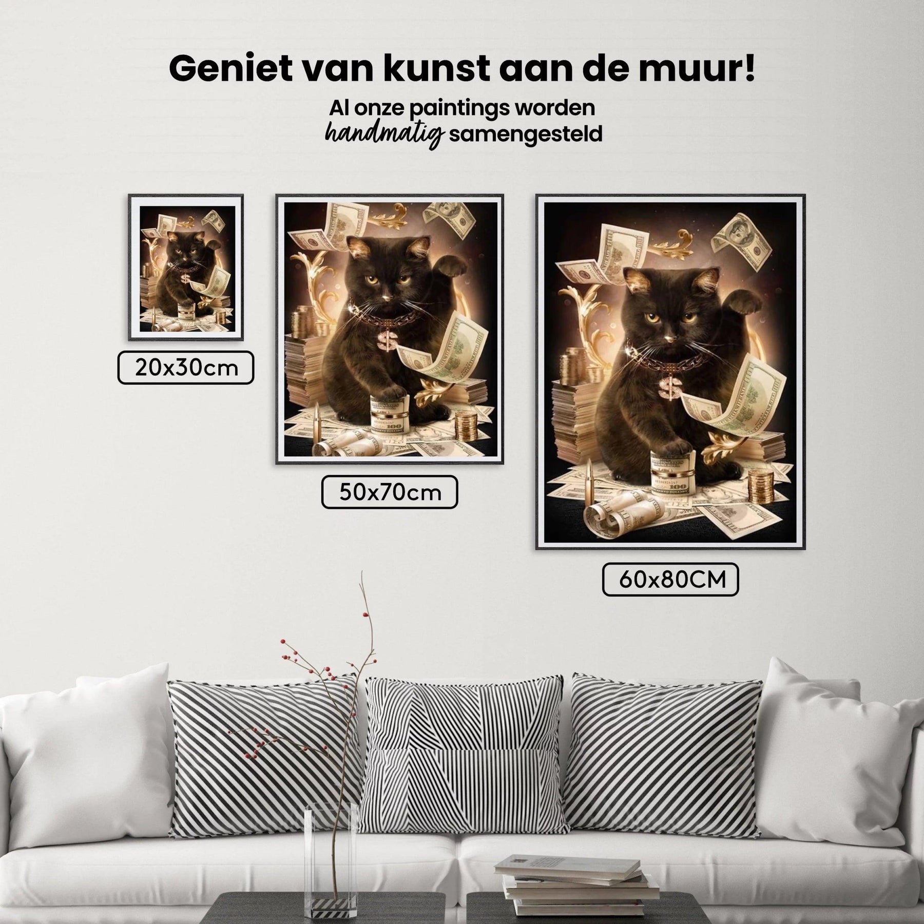 Diamond Painting Moderne zwarte kat - SEOS Shop ®