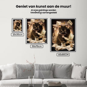 Diamond Painting Moderne zwarte kat - SEOS Shop ®