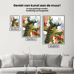 Diamond Painting Mooie pauw met bloem - SEOS Shop ®