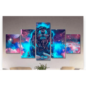 Diamond Painting Mysterieuze leeuw 5 luik - SEOS Shop ®