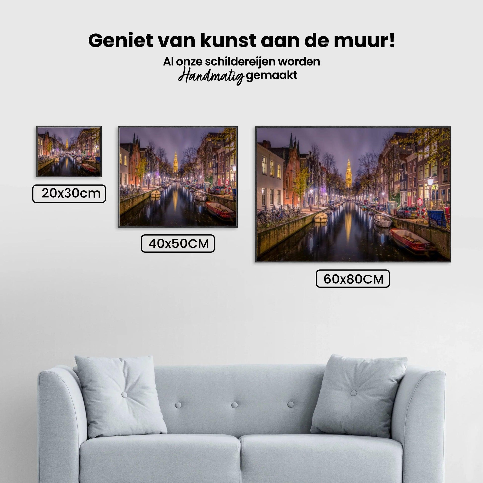 Diamond Painting Nederland Meerstad Nacht - SEOS Shop ®