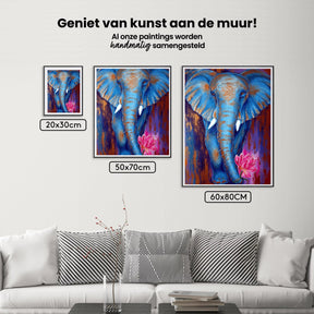 Diamond Painting Olifant met een Roze Lotus - SEOS Shop ®