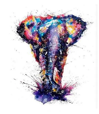 Diamond Painting Olifant met veel verschillende kleuren - SEOS Shop®
