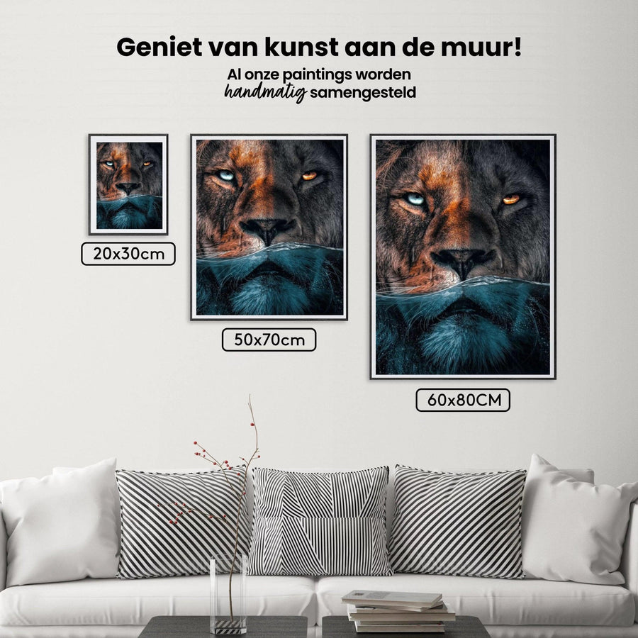 Diamond Painting Onderwater leeuw - SEOS Shop ®