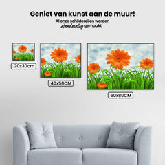 Diamond Painting Oranje Margrieten - SEOS Shop ®