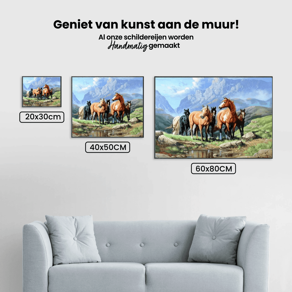 Diamond Painting Paarden in een veld - SEOS Shop ®