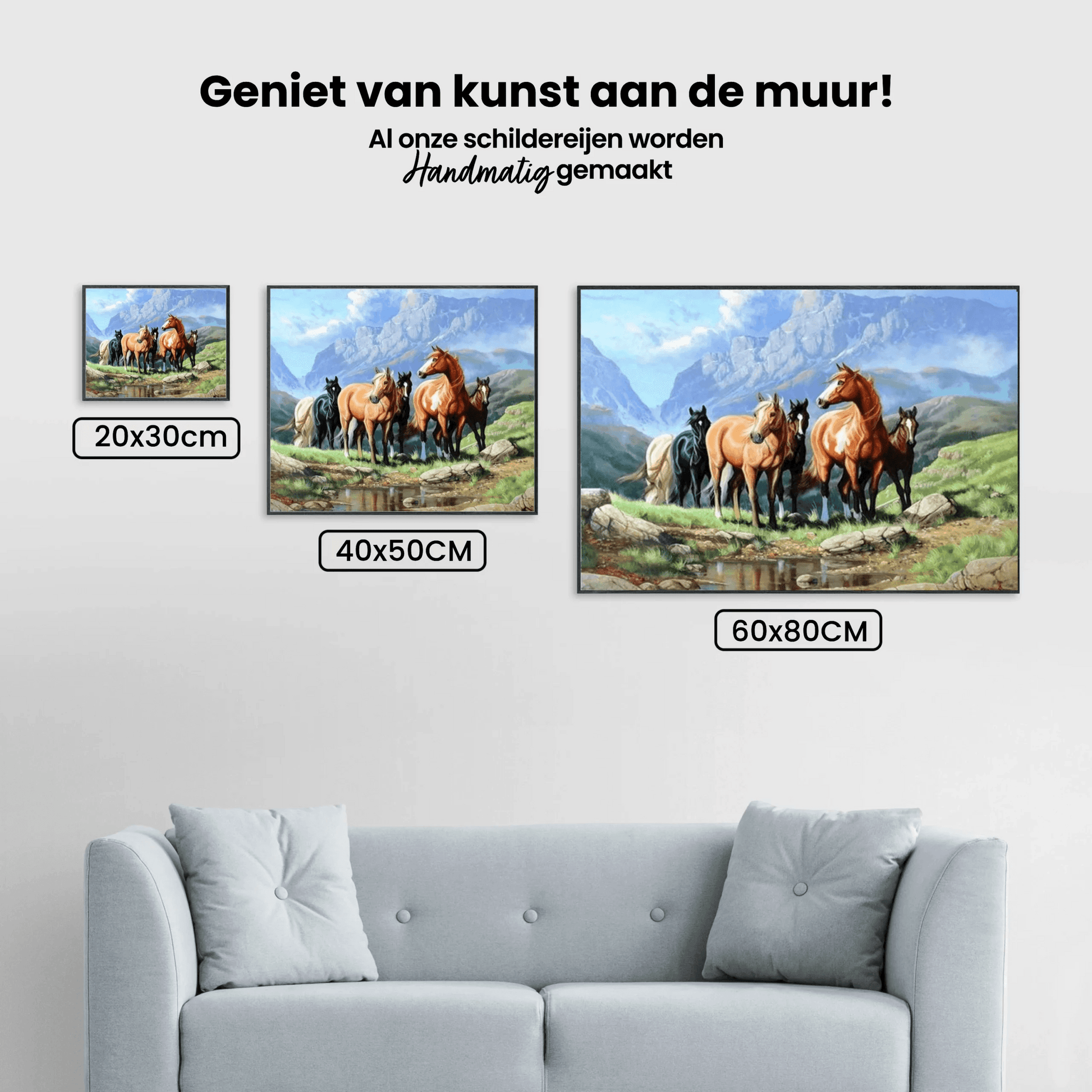 Diamond Painting Paarden in een veld - SEOS Shop ®