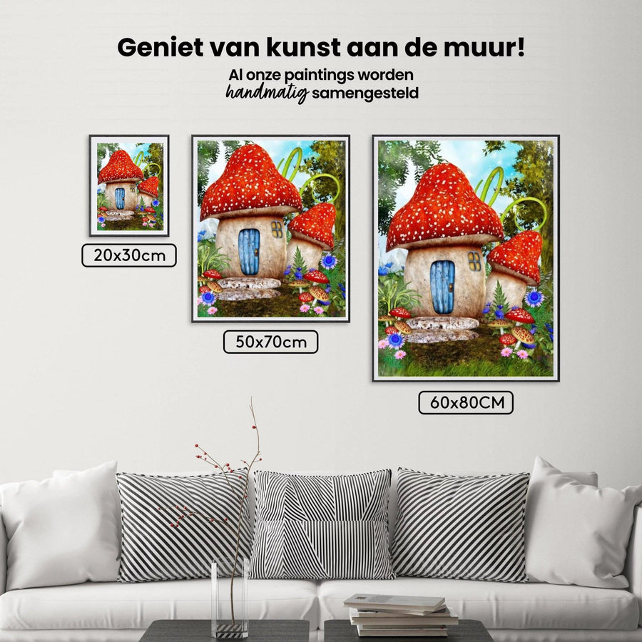 Diamond Painting Paddenstoelenhuis - SEOS Shop ®
