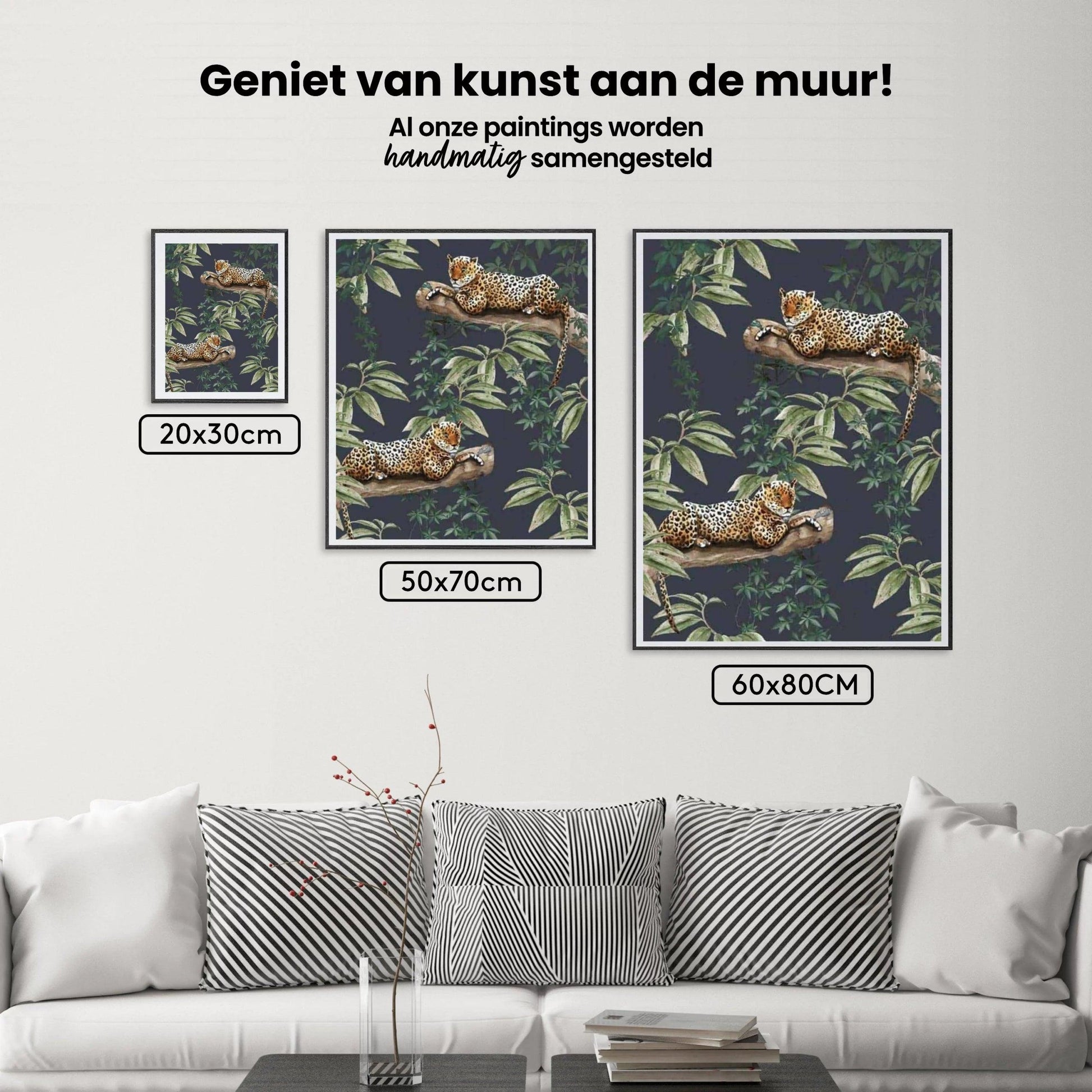 Diamond Painting Pakket Jachtluipaard op boom - SEOS Shop ®