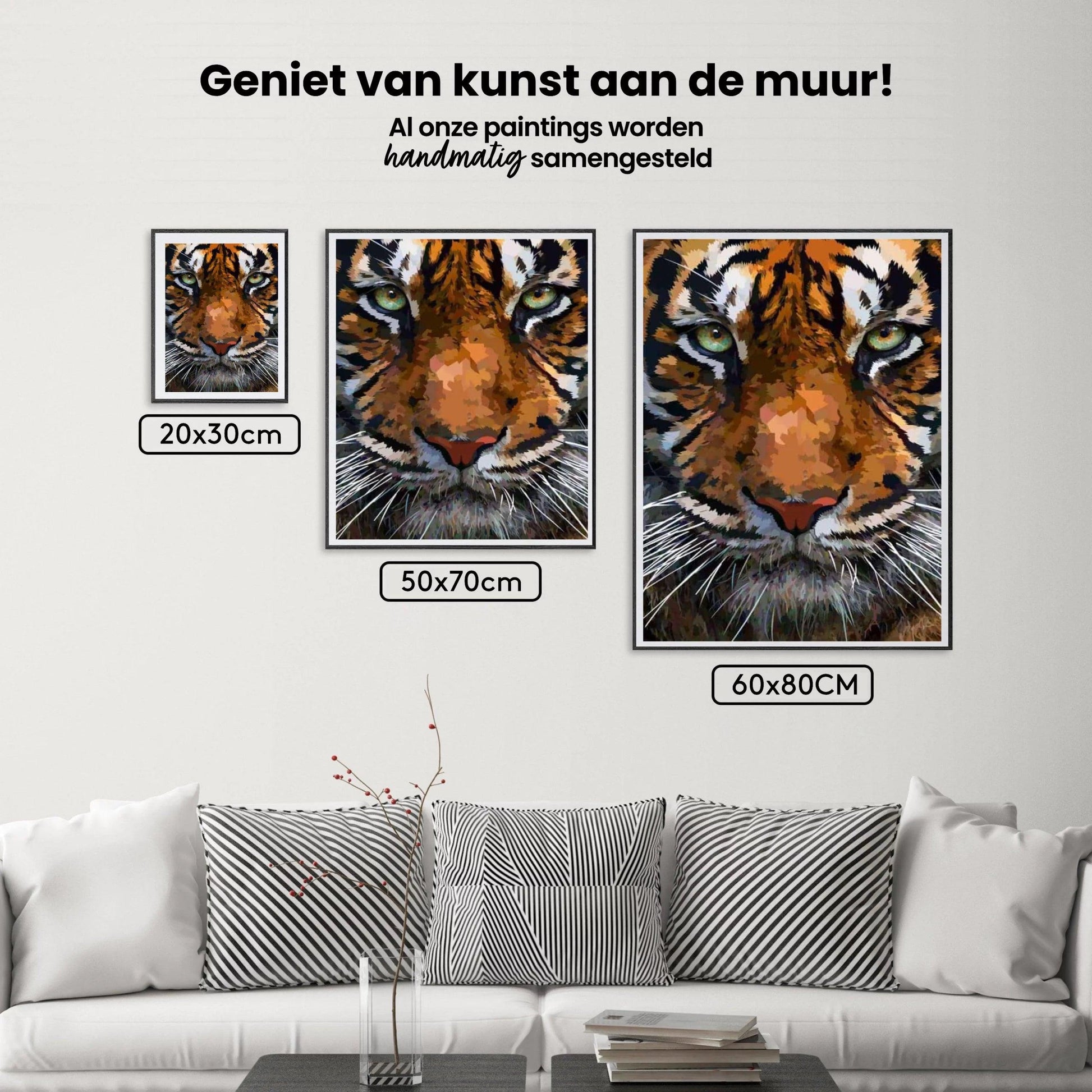 Diamond Painting Pakket Prachtige Tijgerkop - SEOS Shop ®